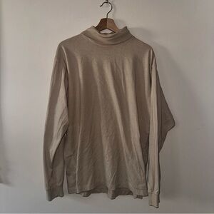 Carhartt Work Tan Cotton Turtleneck | L | 100% Cotton